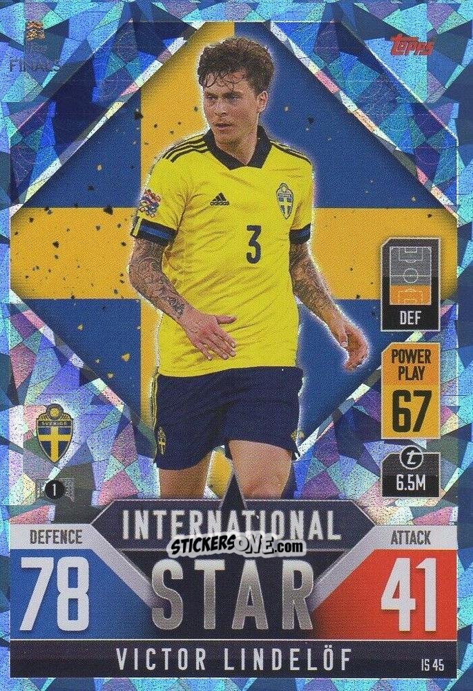 Figurina Victor Lindelöf - The Road To Uefa Nations League Finals 2022-2023. Match Attax 101 n. IS45b - Topps