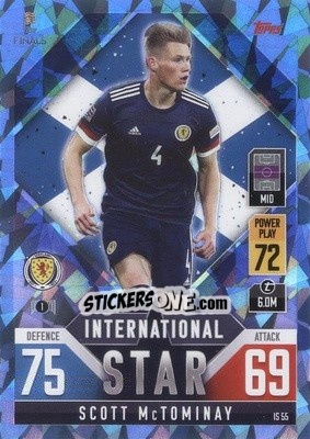Cromo Scott McTominay - The Road to UEFA Nations League Finals 2022-2023. Match Attax 101 - Topps