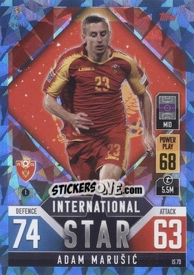 Sticker Adam Marušić - The Road to UEFA Nations League Finals 2022-2023. Match Attax 101 - Topps