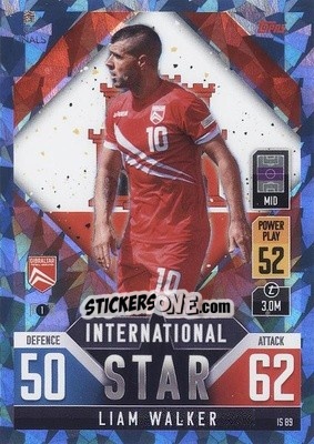 Sticker Liam Walker - The Road to UEFA Nations League Finals 2022-2023. Match Attax 101 - Topps