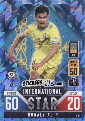 Sticker Nuraly Alip - The Road to UEFA Nations League Finals 2022-2023. Match Attax 101 - Topps