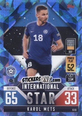 Sticker Karol Mets - The Road to UEFA Nations League Finals 2022-2023. Match Attax 101 - Topps