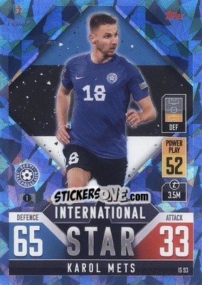 Cromo Karol Mets - The Road to UEFA Nations League Finals 2022-2023. Match Attax 101 - Topps