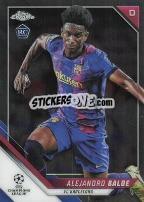 Sticker Alejandro Balde - UEFA Champions League Chrome 2021-2022 - Topps