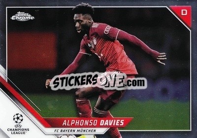 Sticker Alphonso Davies - UEFA Champions League Chrome 2021-2022 - Topps