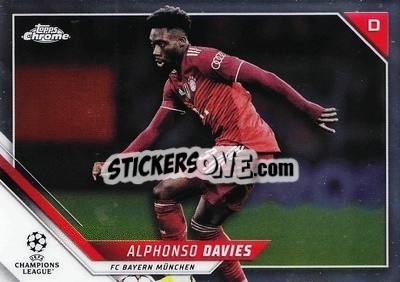 Sticker Alphonso Davies - UEFA Champions League Chrome 2021-2022 n. 88 - Topps