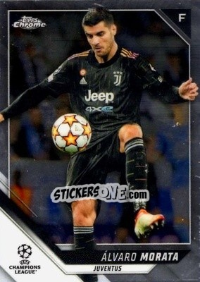 Sticker Alvaro Morata - UEFA Champions League Chrome 2021-2022 n. 101 - Topps
