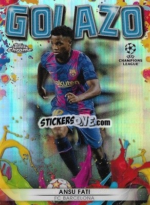 Sticker Ansu Fati - UEFA Champions League Chrome 2021-2022 n. G-9 - Topps