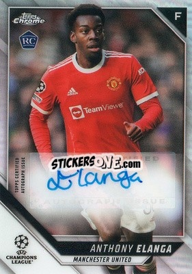 Sticker Anthony Elanga - UEFA Champions League Chrome 2021-2022 n. CA-AE - Topps