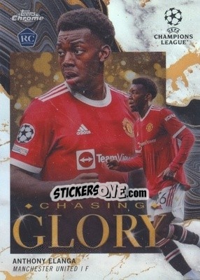 Sticker Anthony Elanga - UEFA Champions League Chrome 2021-2022 n. CG-11 - Topps
