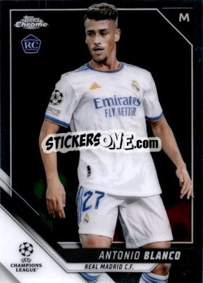 Sticker Antonio Blanco - UEFA Champions League Chrome 2021-2022 n. 154 - Topps