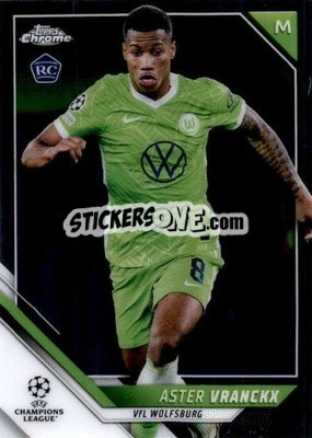 Sticker Aster Vranckx - UEFA Champions League Chrome 2021-2022 - Topps