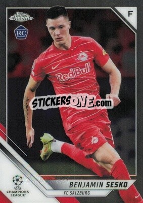 Sticker Benjamin Sesko - UEFA Champions League Chrome 2021-2022 - Topps