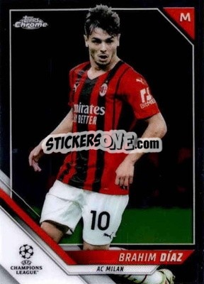 Sticker Brahim Diaz - UEFA Champions League Chrome 2021-2022 n. 36 - Topps