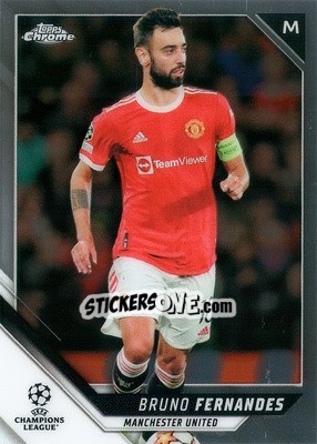 Sticker Bruno Fernandes - UEFA Champions League Chrome 2021-2022 n. 73 - Topps