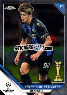 Figurina Charles De Ketelaere - UEFA Champions League Chrome 2021-2022 - Topps