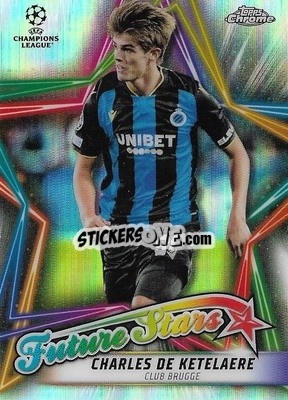 Sticker Charles De Ketelaere - UEFA Champions League Chrome 2021-2022 n. FS-5 - Topps
