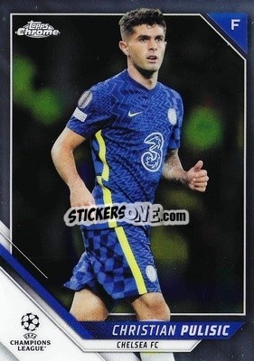 Sticker Christian Pulisic - UEFA Champions League Chrome 2021-2022 n. 150 - Topps