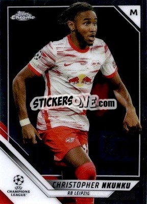 Sticker Christopher Nkunku - UEFA Champions League Chrome 2021-2022 n. 45 - Topps