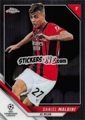 Sticker Daniel Maldini - UEFA Champions League Chrome 2021-2022 - Topps