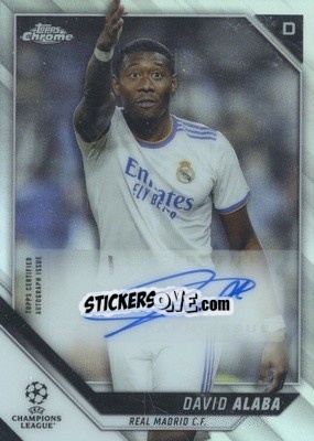 Sticker David Alaba - UEFA Champions League Chrome 2021-2022 n. CA-DA - Topps