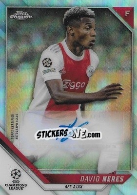 Sticker David Neres - UEFA Champions League Chrome 2021-2022 n. CA-DN - Topps
