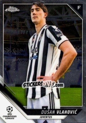 Sticker Dusan Vlahovic - UEFA Champions League Chrome 2021-2022 - Topps