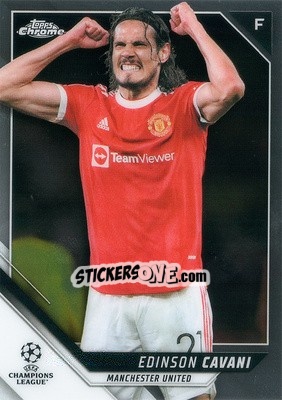 Sticker Edinson Cavani - UEFA Champions League Chrome 2021-2022 n. 139 - Topps