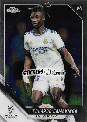 Sticker Eduardo Camavinga - UEFA Champions League Chrome 2021-2022 n. 115 - Topps
