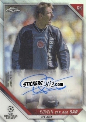 Sticker Edwin van der Sar - UEFA Champions League Chrome 2021-2022 n. CA-EV - Topps