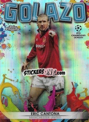 Sticker Eric Cantona - UEFA Champions League Chrome 2021-2022 n. G-8 - Topps