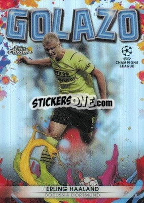 Sticker Erling Haaland - UEFA Champions League Chrome 2021-2022 - Topps