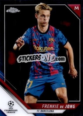 Sticker Frenkie de Jong - UEFA Champions League Chrome 2021-2022 n. 93 - Topps