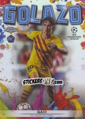 Sticker Gavi - UEFA Champions League Chrome 2021-2022 - Topps