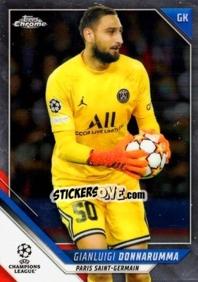 Sticker Gianluigi Donnarumma - UEFA Champions League Chrome 2021-2022 n. 18 - Topps