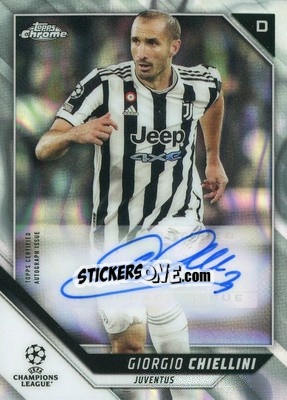 Sticker Giorgio Chiellini - UEFA Champions League Chrome 2021-2022 - Topps