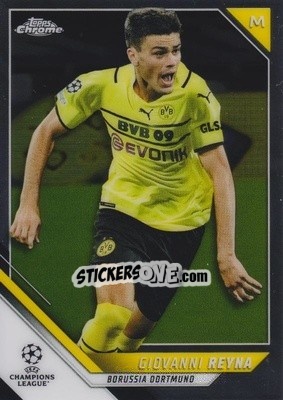 Cromo Giovanni Reyna - UEFA Champions League Chrome 2021-2022 - Topps