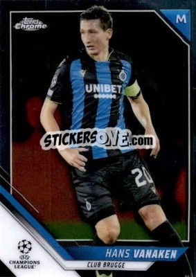 Sticker Hans Vanaken - UEFA Champions League Chrome 2021-2022 n. 17 - Topps