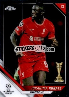 Sticker Ibrahima Konate - UEFA Champions League Chrome 2021-2022 n. 183 - Topps