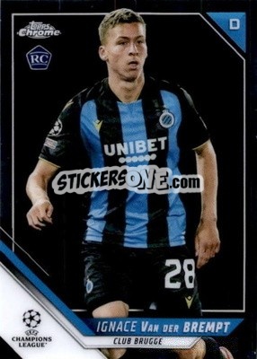 Sticker Ignace Van der Brempt - UEFA Champions League Chrome 2021-2022 n. 156 - Topps