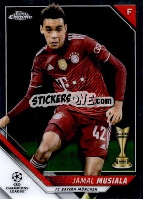 Sticker Jamal Musiala - UEFA Champions League Chrome 2021-2022 n. 69 - Topps