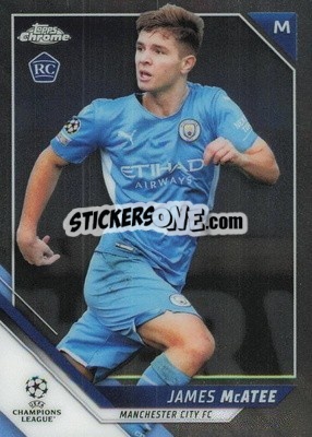 Sticker James McAtee - UEFA Champions League Chrome 2021-2022 n. 53 - Topps
