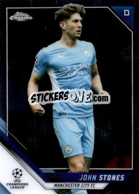 Sticker John Stones - UEFA Champions League Chrome 2021-2022 n. 24 - Topps