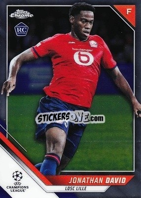 Sticker Jonathan David - UEFA Champions League Chrome 2021-2022 n. 191 - Topps