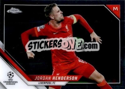 Sticker Jordan Henderson - UEFA Champions League Chrome 2021-2022 - Topps