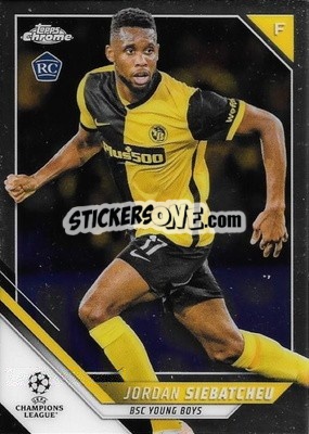 Sticker Jordan Siebatcheu - UEFA Champions League Chrome 2021-2022 n. 181 - Topps