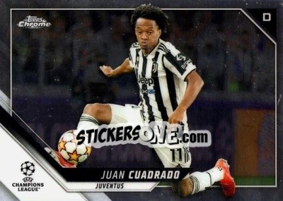 Sticker Juan Cuadrado - UEFA Champions League Chrome 2021-2022 n. 142 - Topps