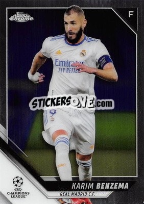Sticker Karim Benzema - UEFA Champions League Chrome 2021-2022 - Topps