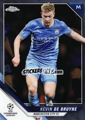 Sticker Kevin De Bruyne - UEFA Champions League Chrome 2021-2022 n. 75 - Topps