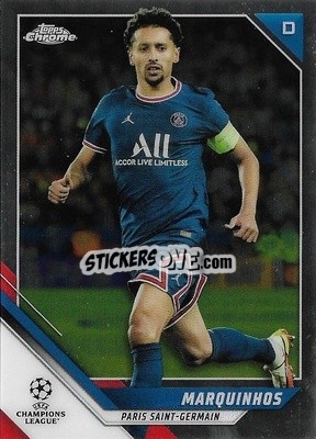 Sticker Marquinhos - UEFA Champions League Chrome 2021-2022 n. 144 - Topps